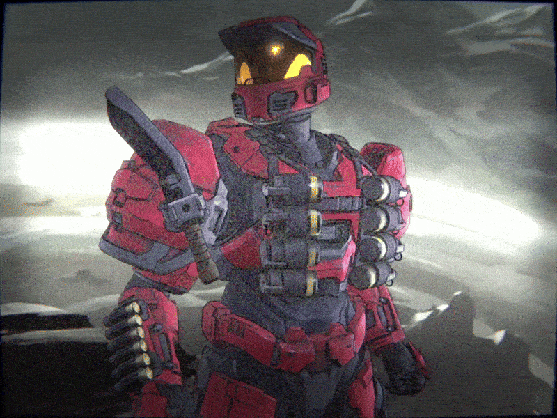 I made this render using a Halo model - image 1 - student project