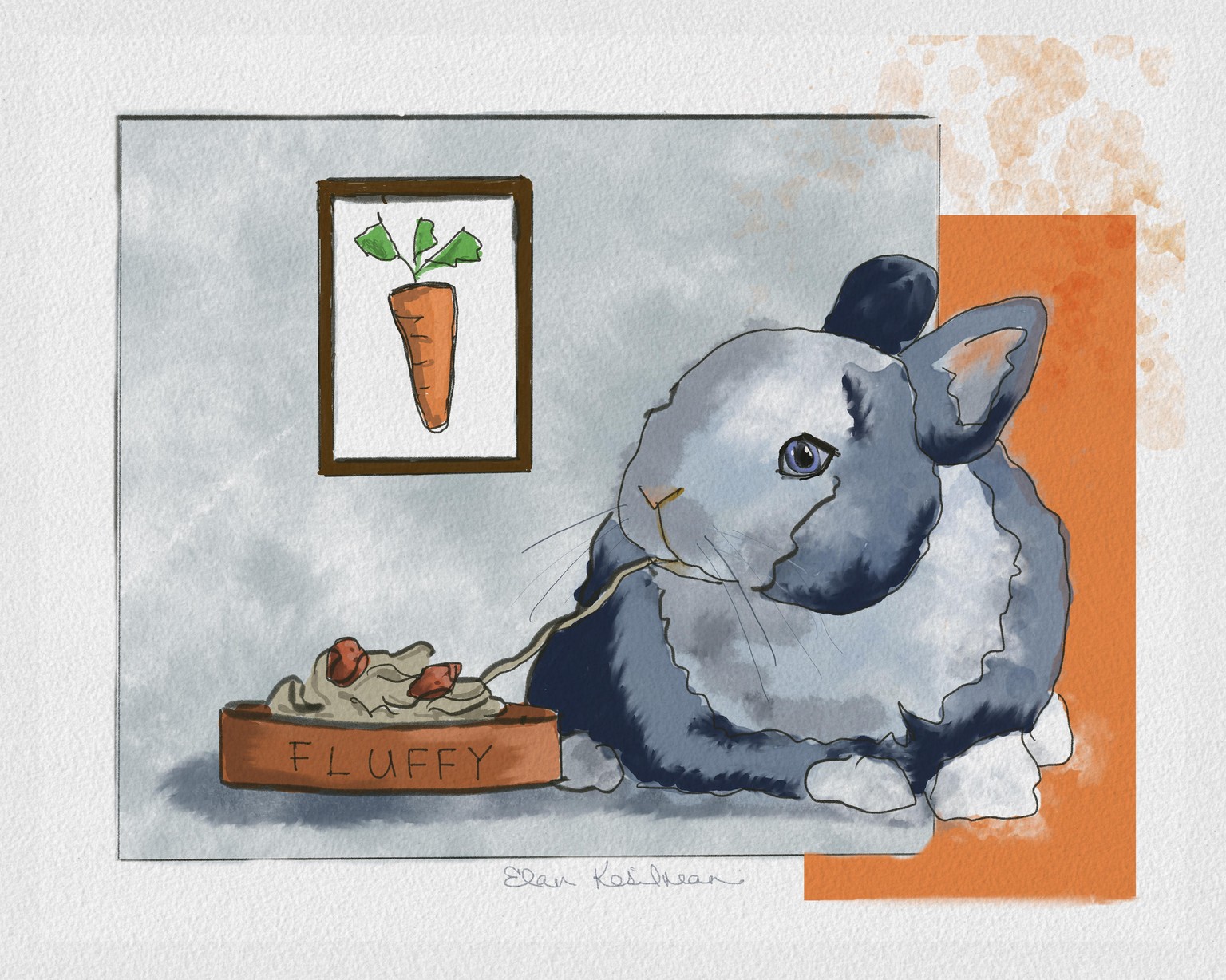 Pasta-Loving Bunny - image 1 - student project