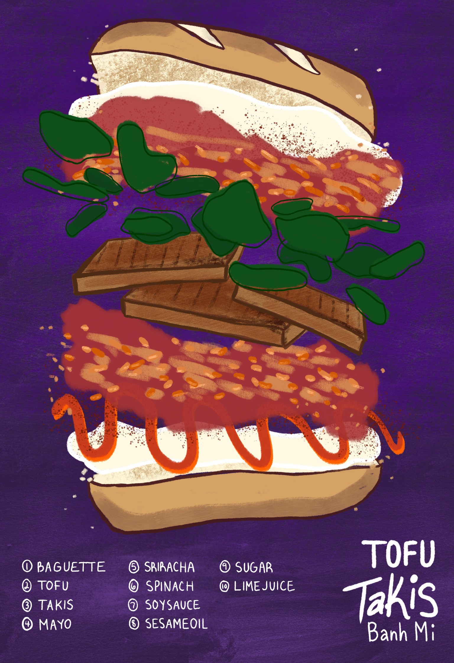 Tofu Takis Banh Mi - image 1 - student project