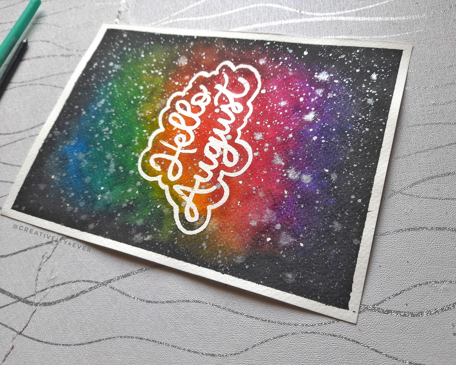 Metallic Watercolour Embellishments - image 3 - student project