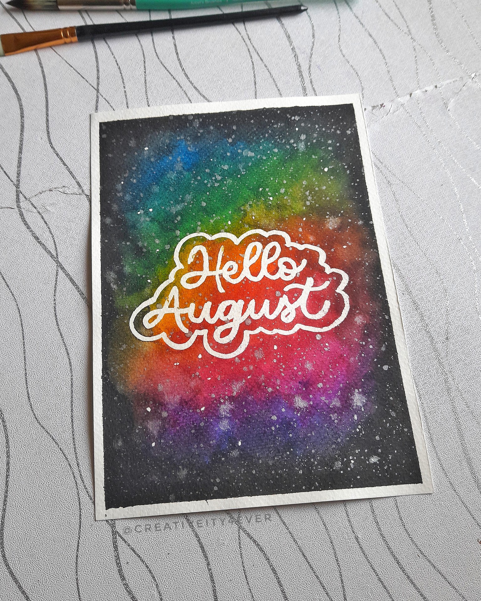 Metallic Watercolour Embellishments - image 4 - student project