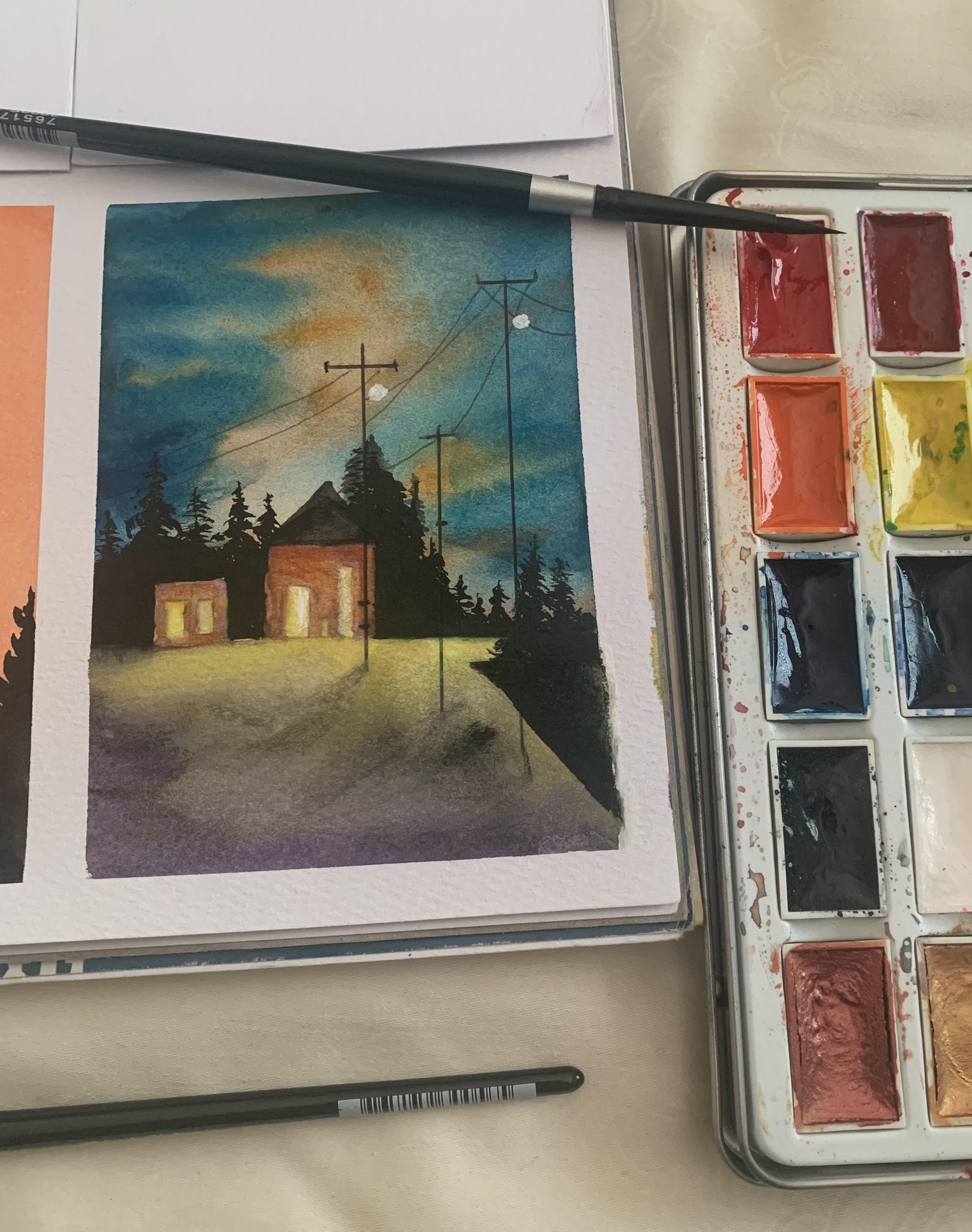 Let’s paint a charming Night scene - image 1 - student project