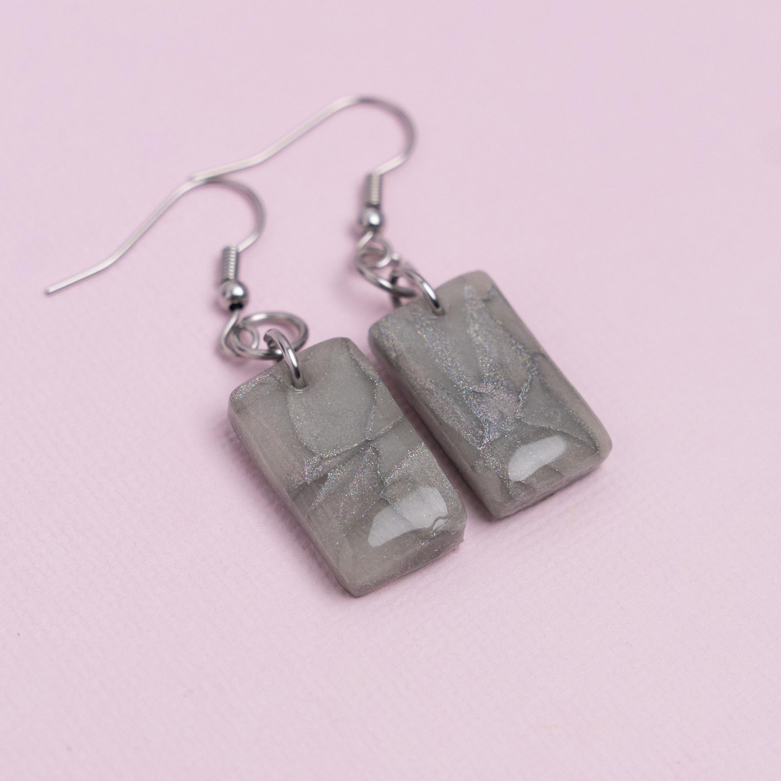My Marbled Earrings - image 1 - student project