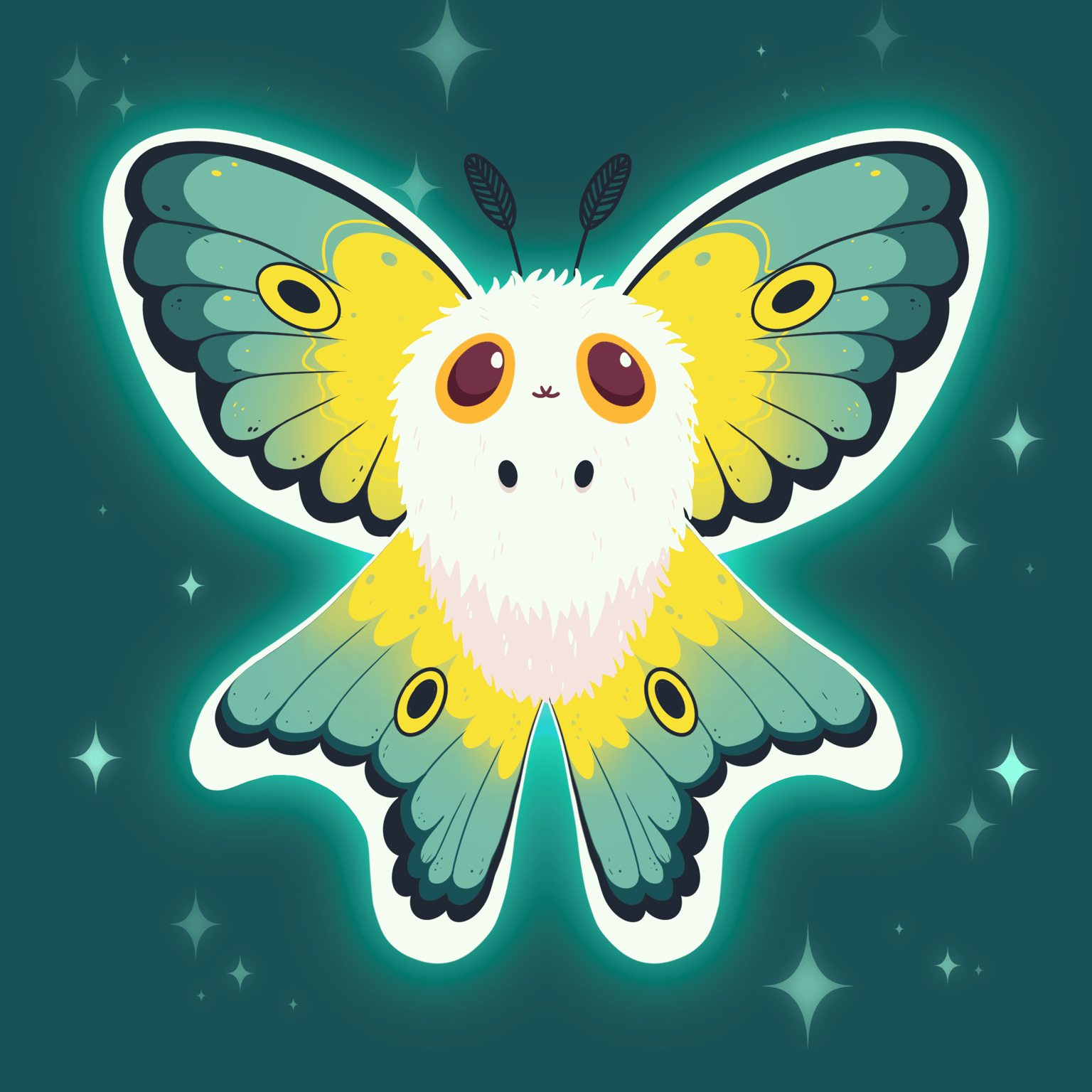 Lunar moth - image 1 - student project