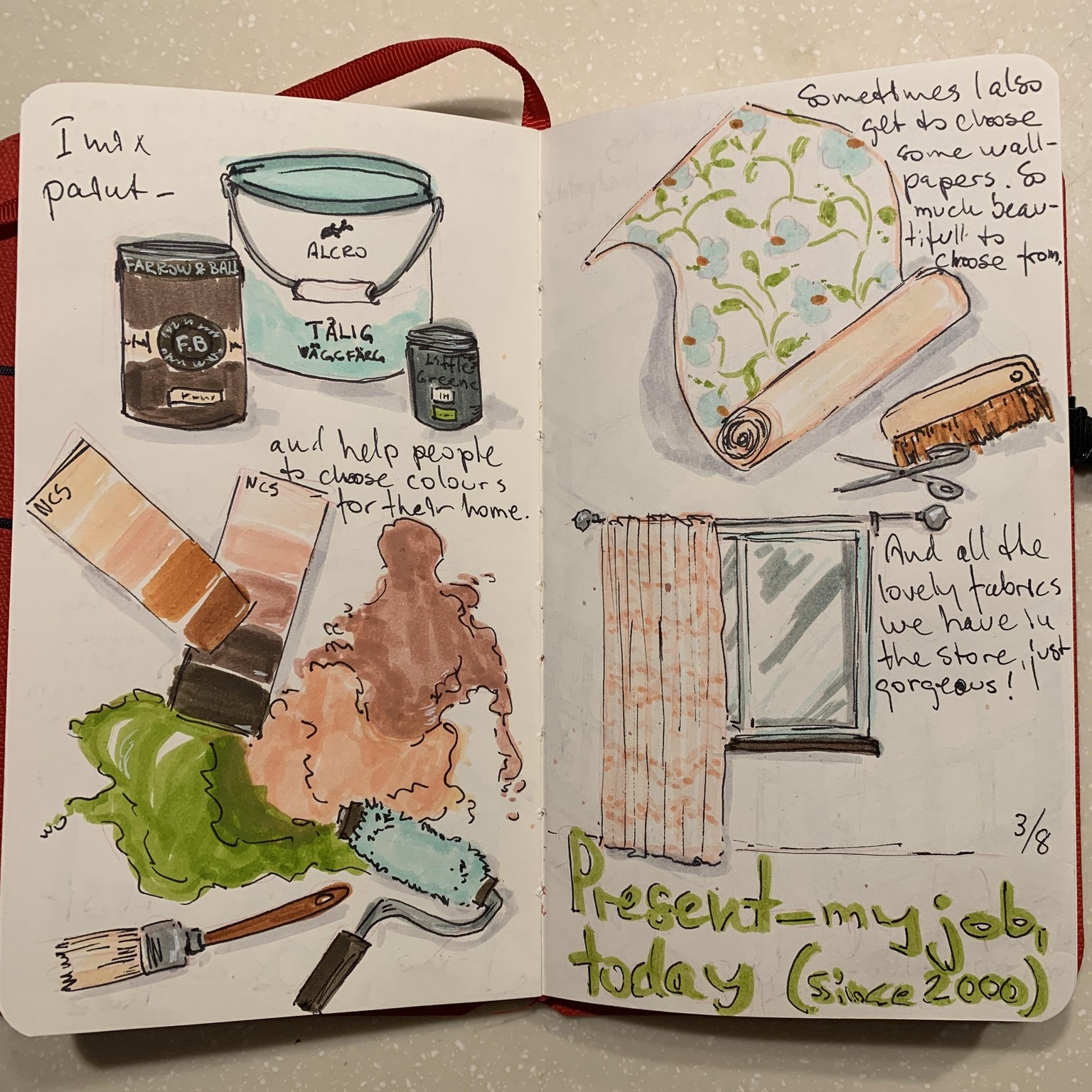 More from my illustrated journal - image 3 - student project
