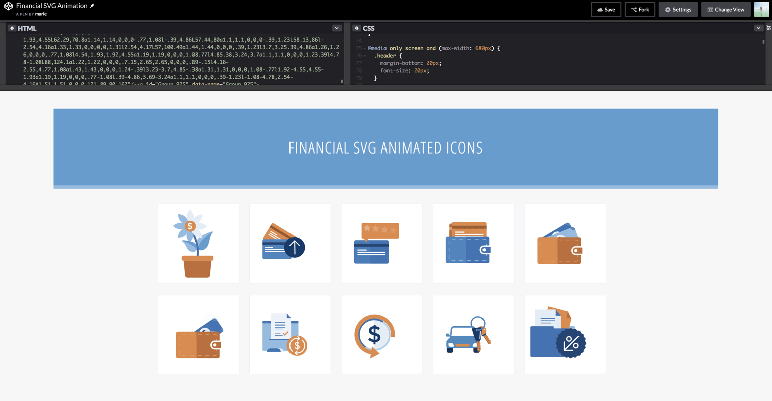 Financial Icons - image 1 - student project