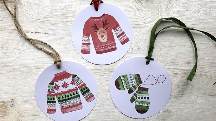 Watercolour Christmas Patterns - image 1 - student project