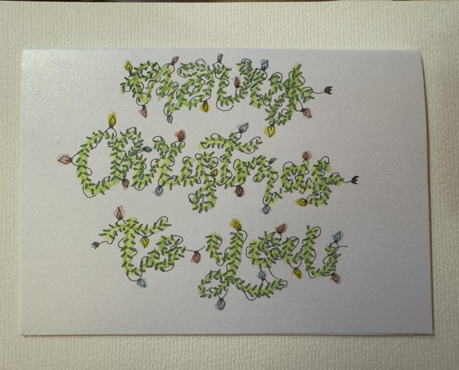 Card lettering xmas - image 1 - student project