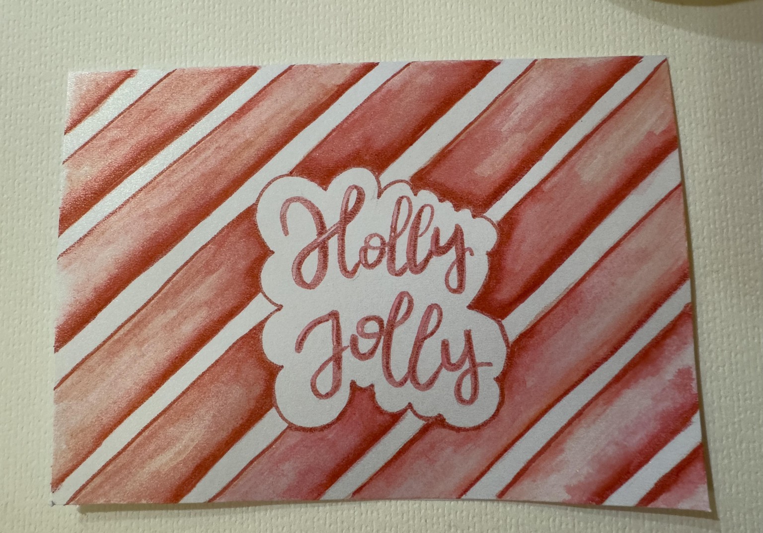 Card lettering xmas - image 3 - student project