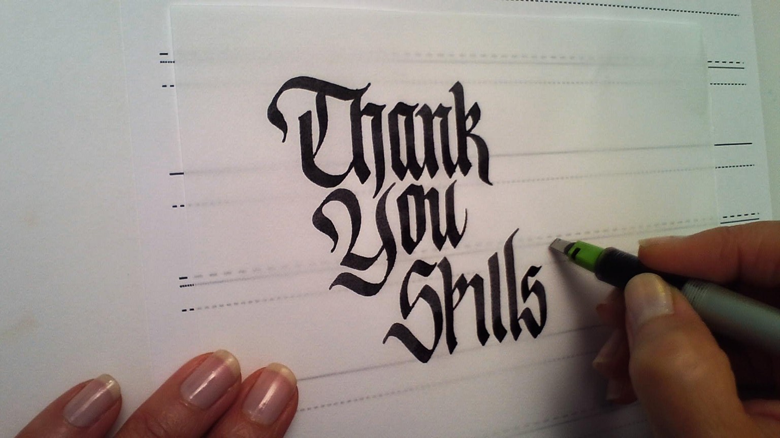 Sample Project: Thank You Card - image 1 - student project