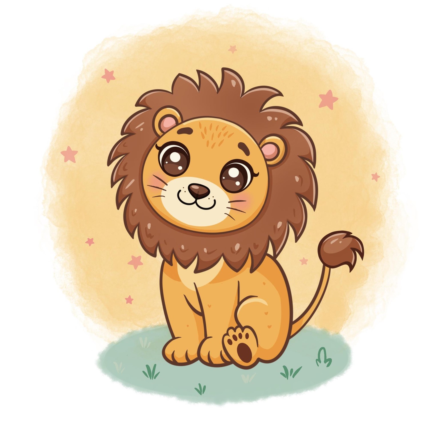 Cute Kawaii Lion - image 1 - student project