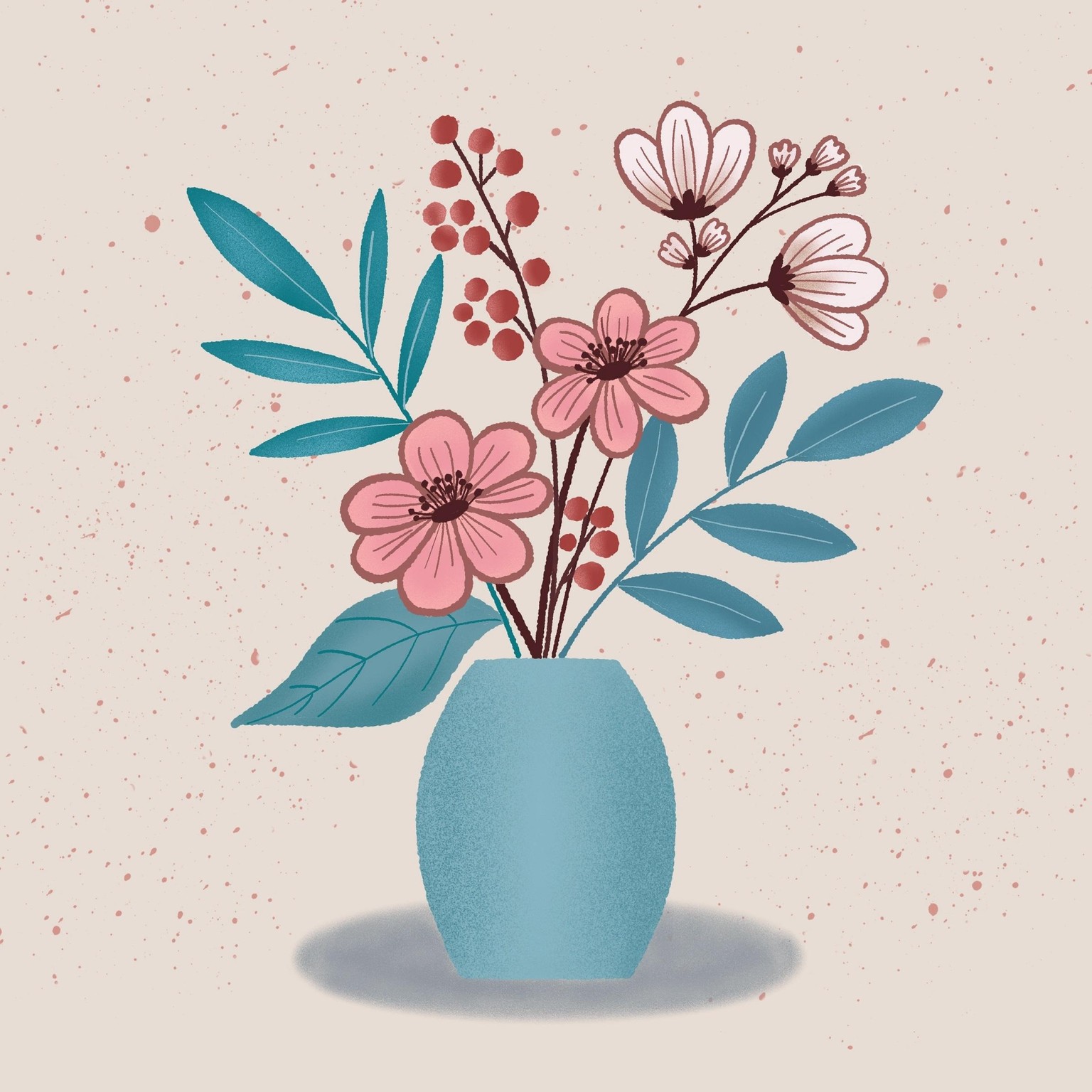 Wildflowers in vase - image 1 - student project