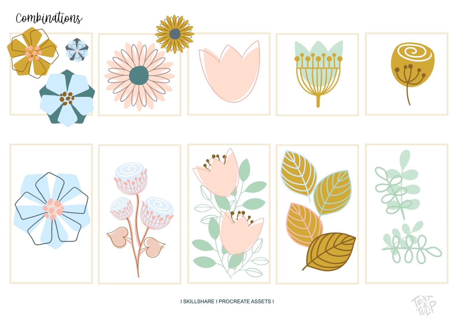 Erstellen eigener Blumenstempel auf Procreate - image 1 - student project