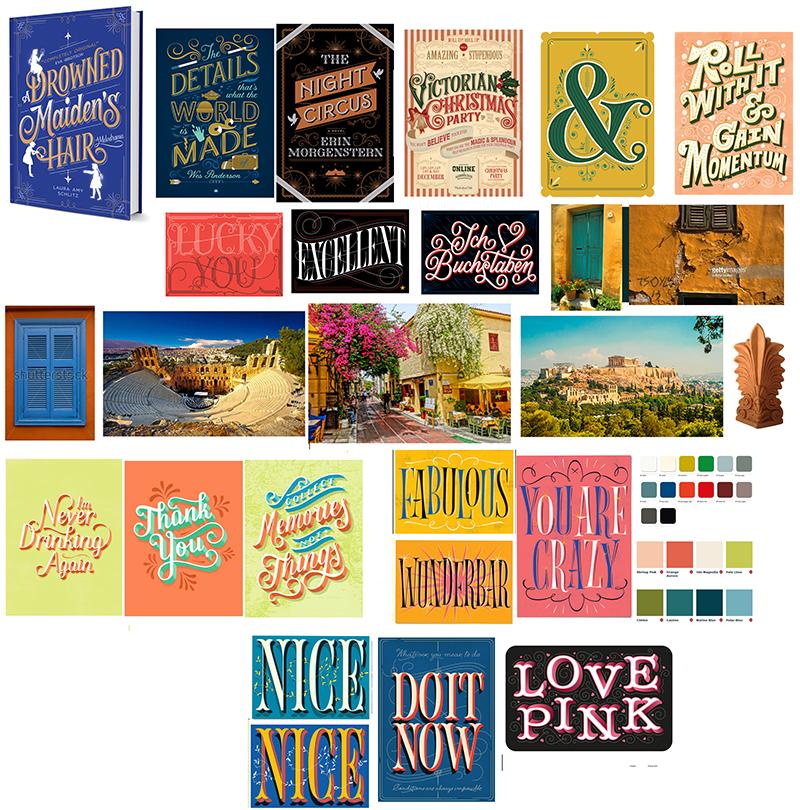 Athens postcards (5 styles) - image 1 - student project