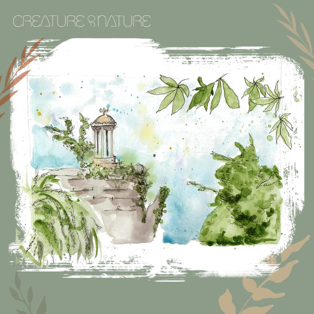 Here is the finished Urban Sketch in the Park! - image 1 - student project