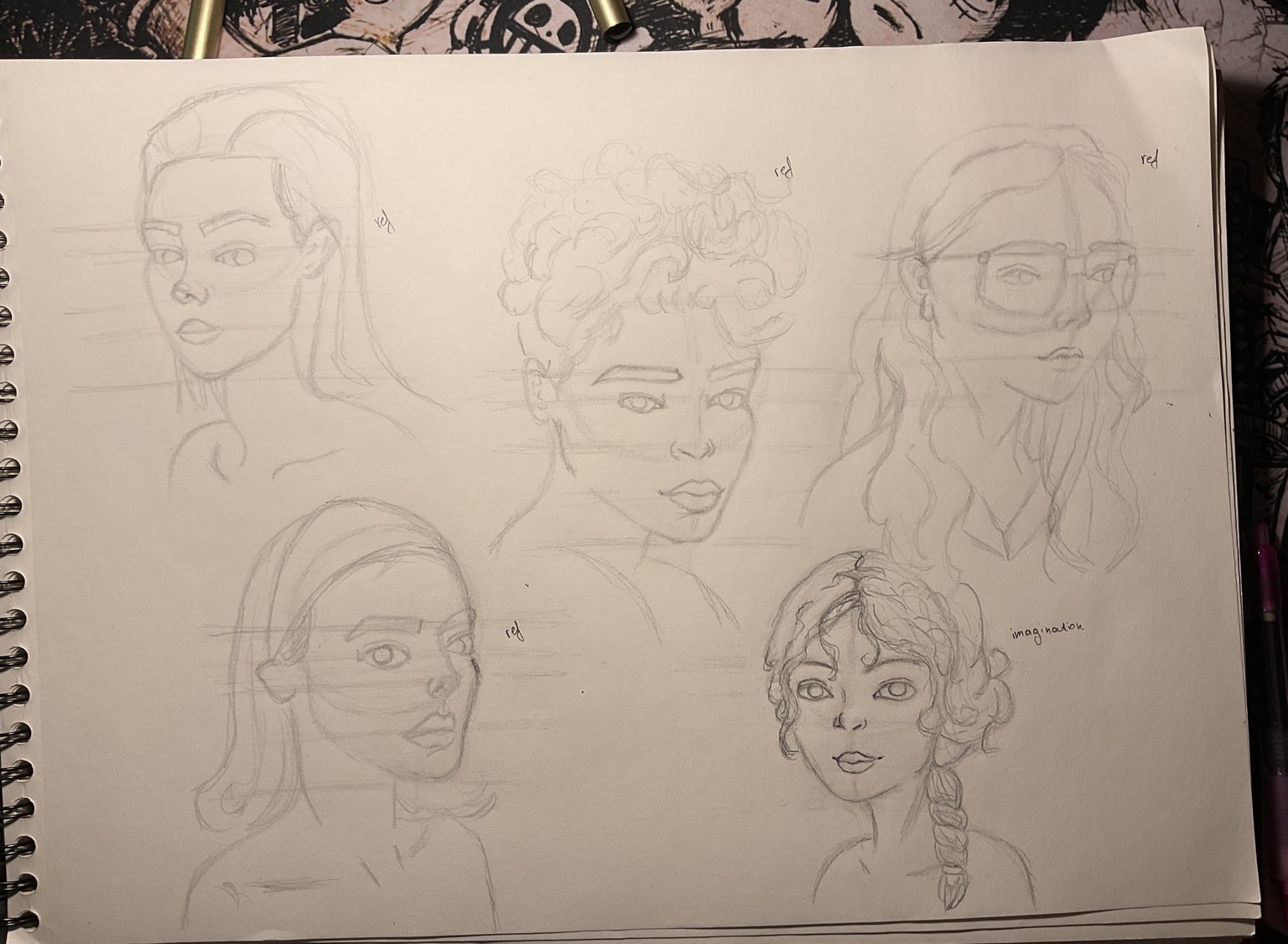 Studying faces - image 5 - student project