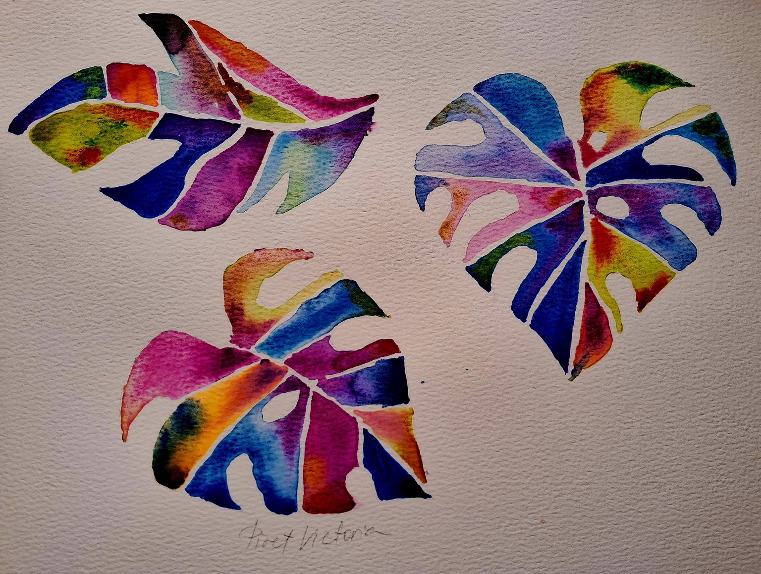 Botanical Watercolors with a Modern Twist - image 2 - student project