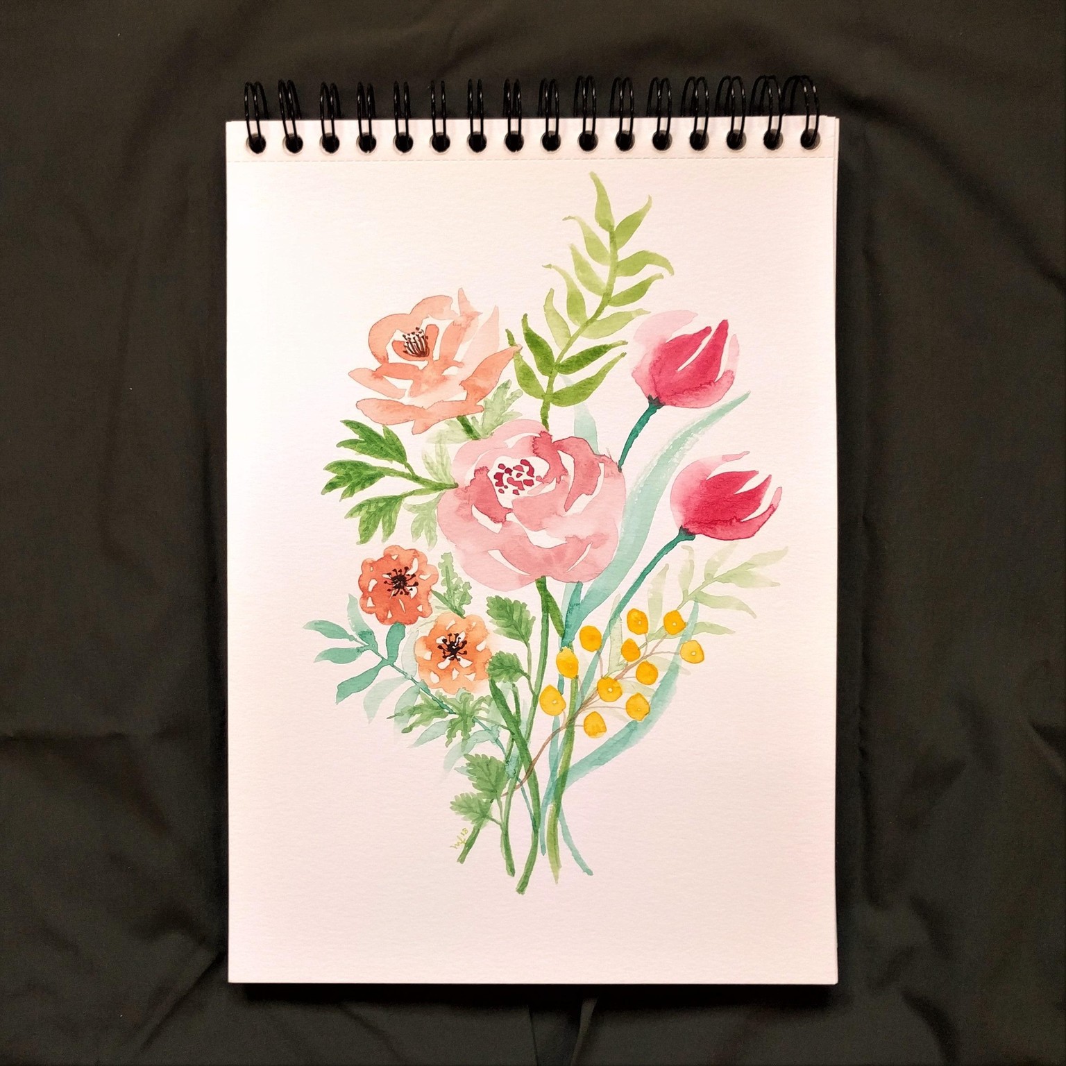My loose florals bouquet - image 4 - student project