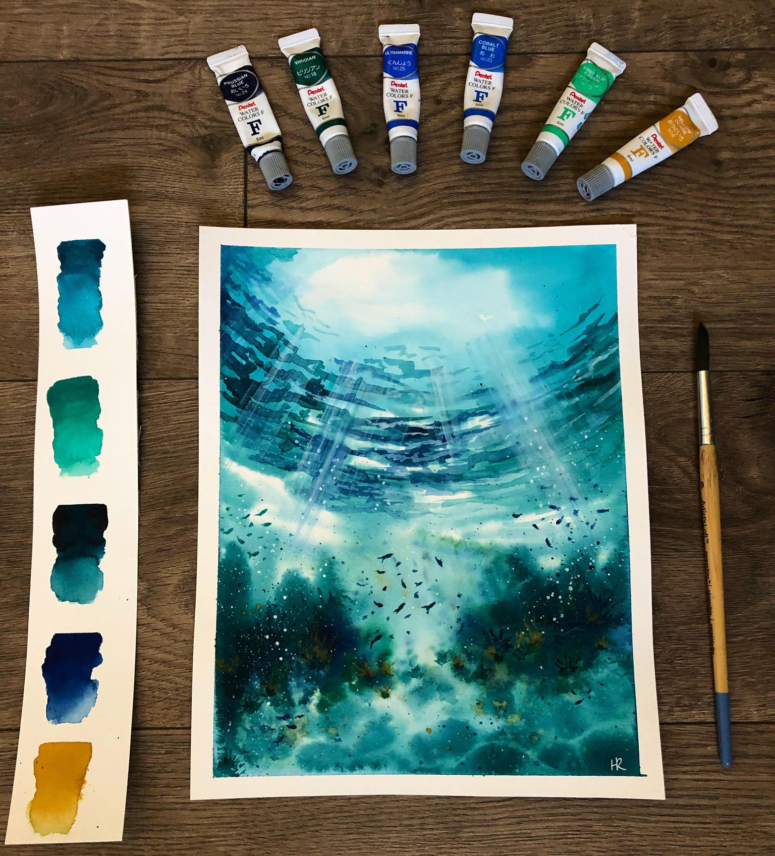 This is my first ever #100dayproject with watercolors - image 2 - student project