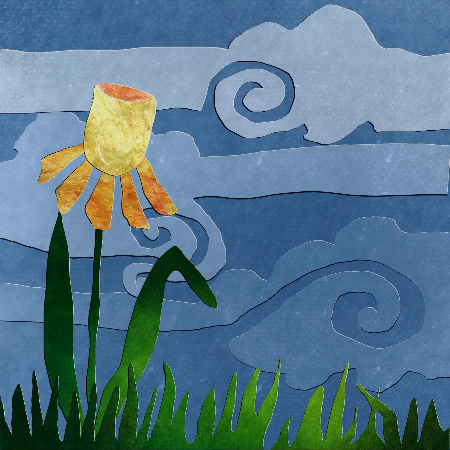 Cloudy day daffodil - image 1 - student project