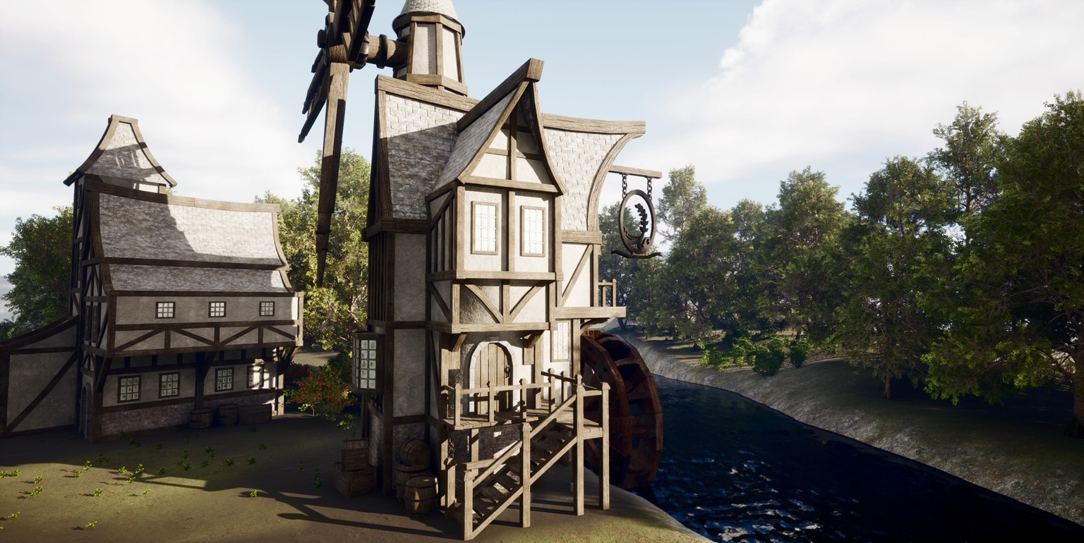 Medieval Windmill Scene - image 2 - student project