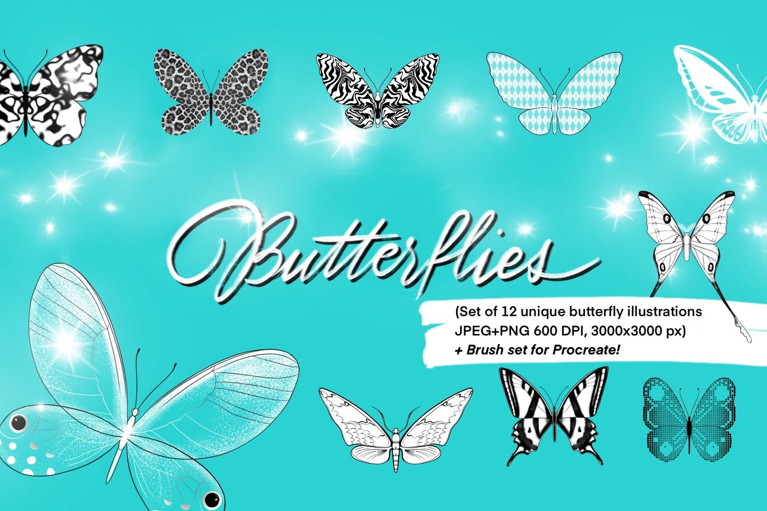 Butterflies set - image 1 - student project