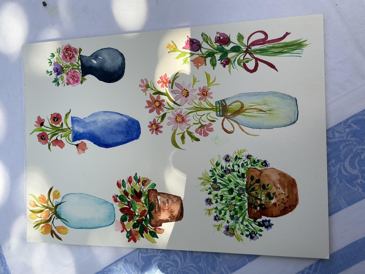Mini watercolour florals with Lisa - image 1 - student project