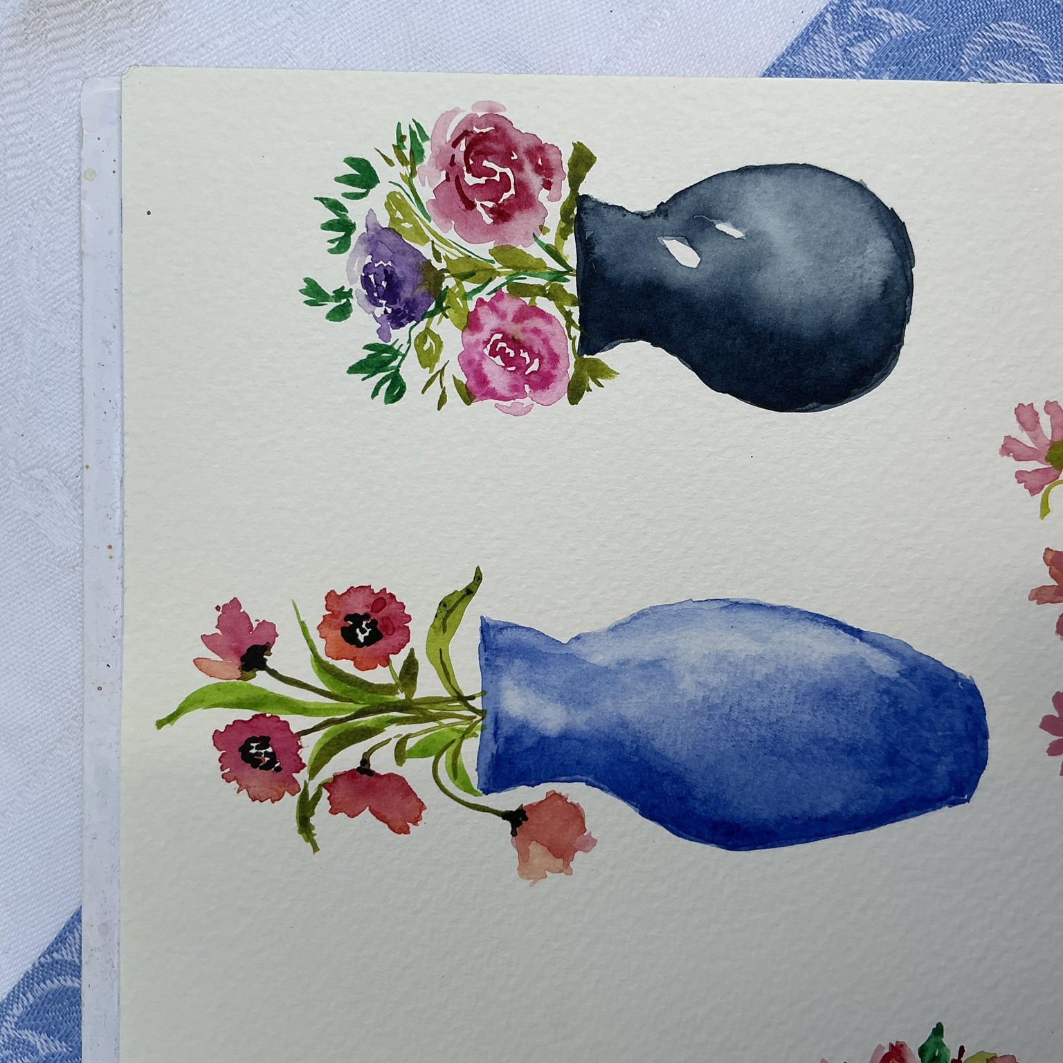 Mini watercolour florals with Lisa - image 2 - student project