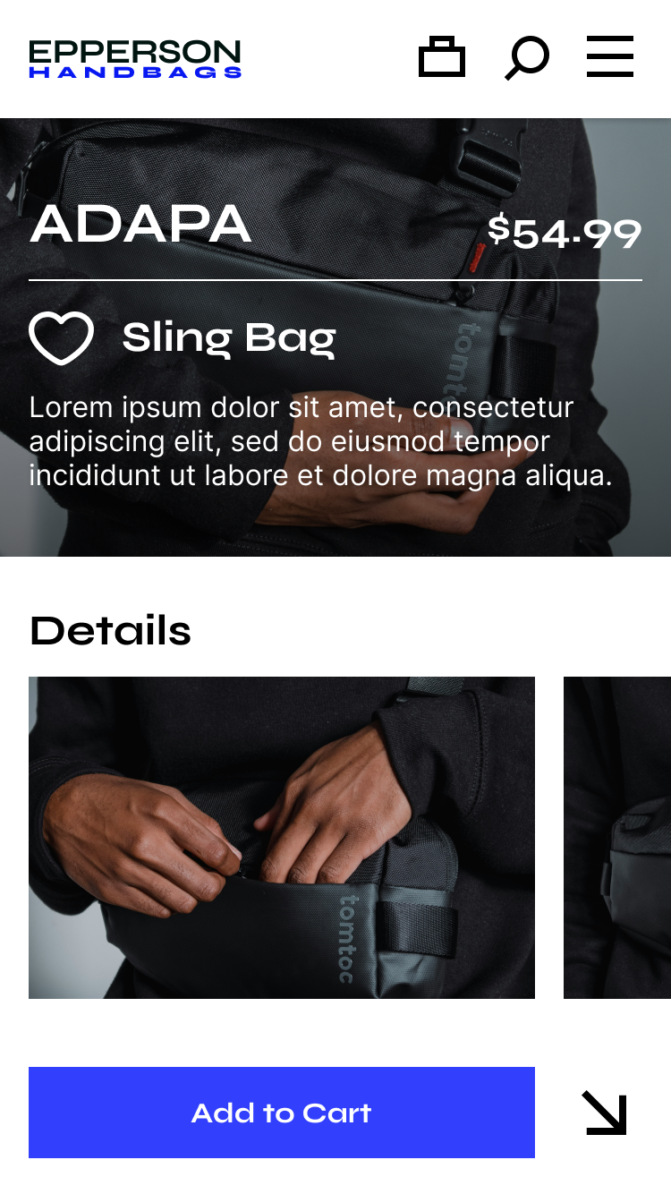 Epperson Handbags - Figma UI UX Design Essentials - image 19 - student project