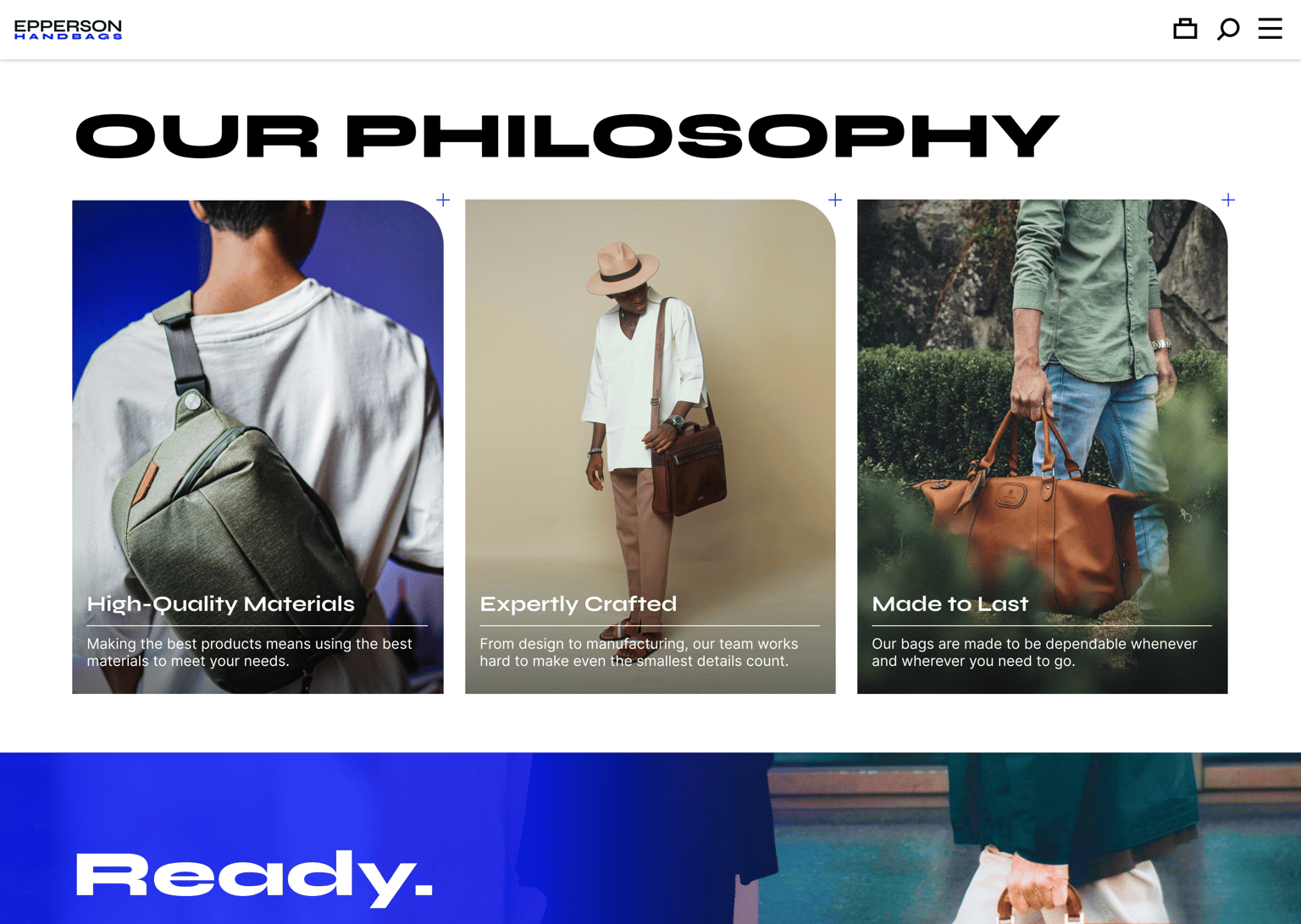 Epperson Handbags - Figma UI UX Design Essentials - image 2 - student project