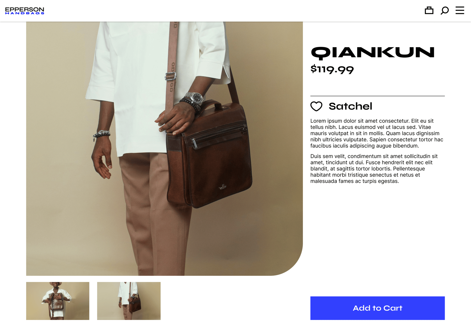 Epperson Handbags - Figma UI UX Design Essentials - image 9 - student project