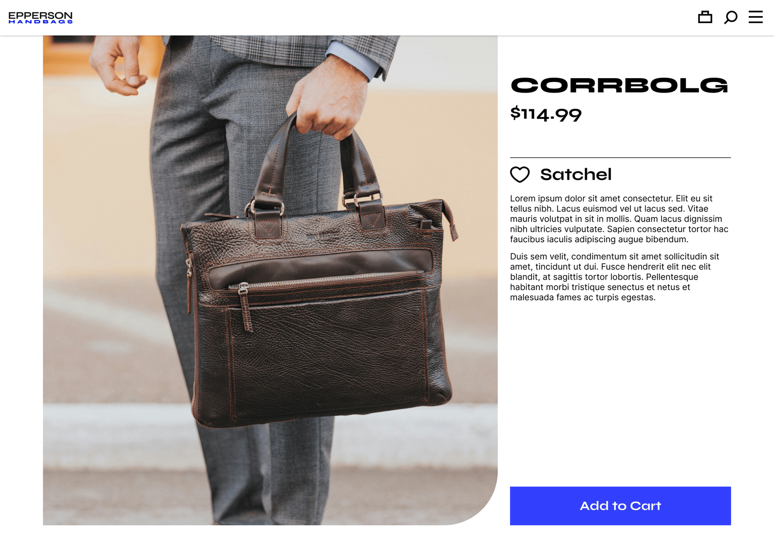 Epperson Handbags - Figma UI UX Design Essentials - image 8 - student project