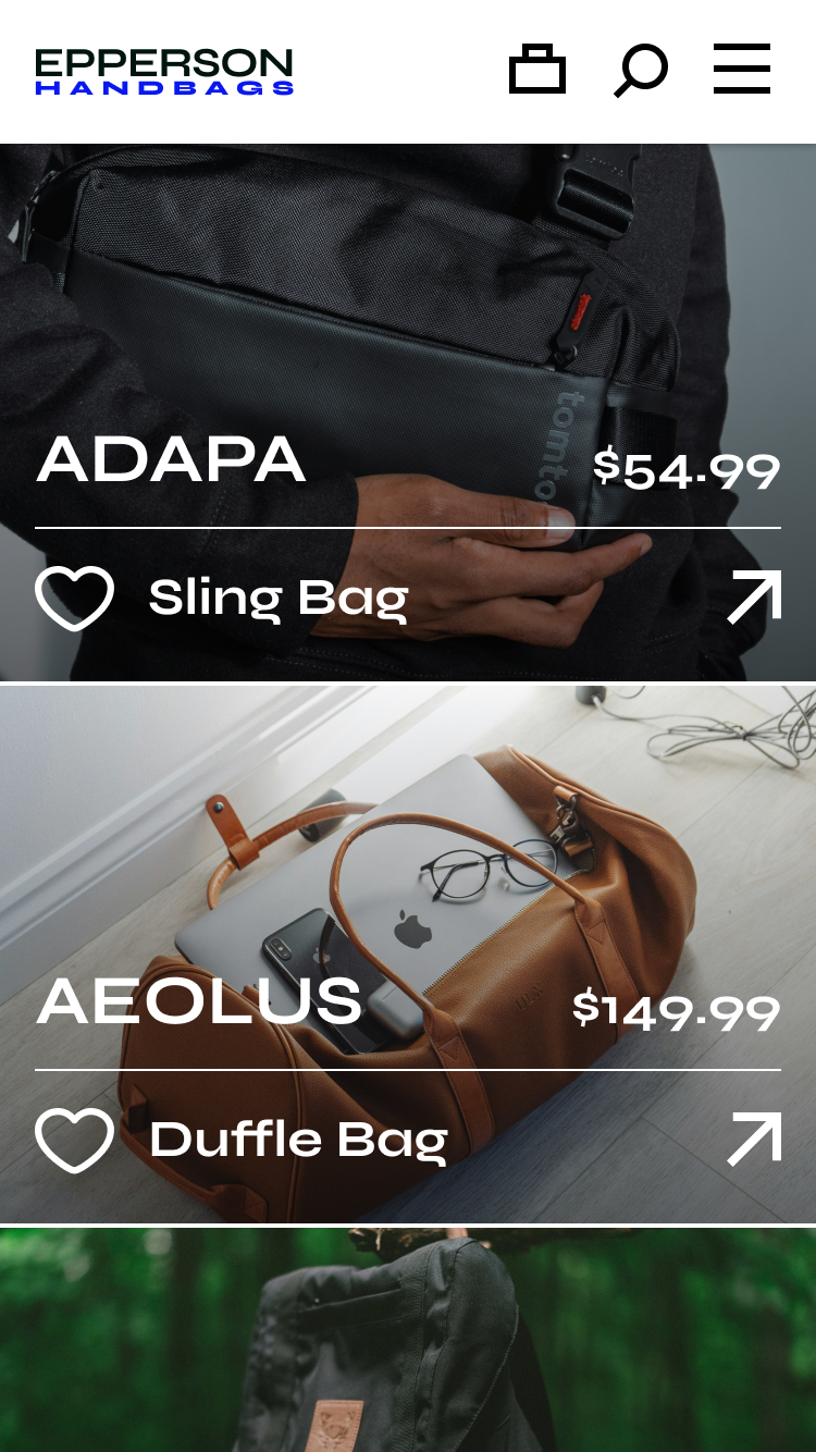 Epperson Handbags - Figma UI UX Design Essentials - image 18 - student project