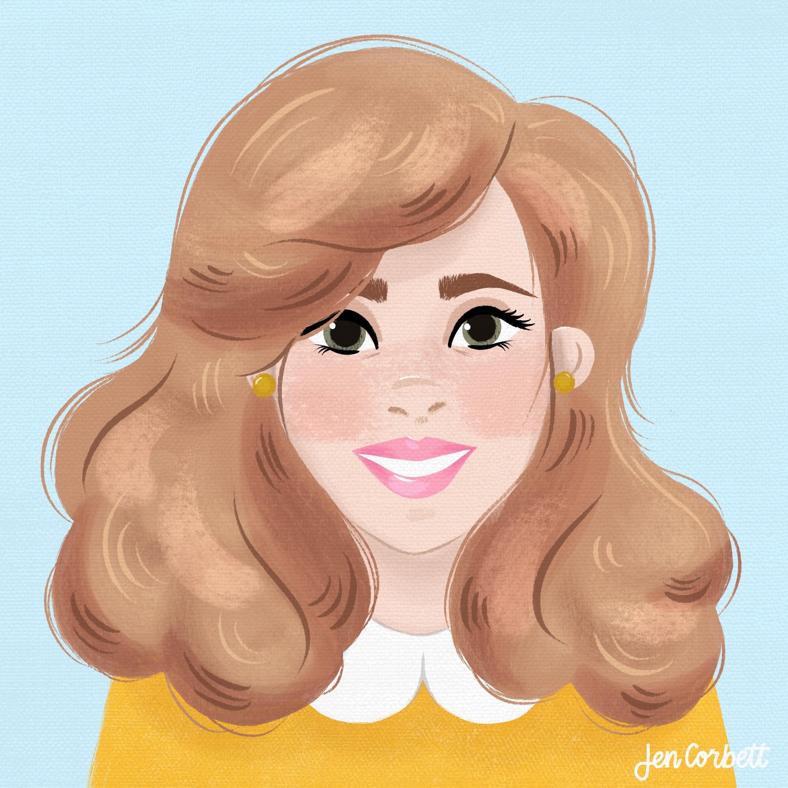 Digital Gouache Portrait - image 1 - student project
