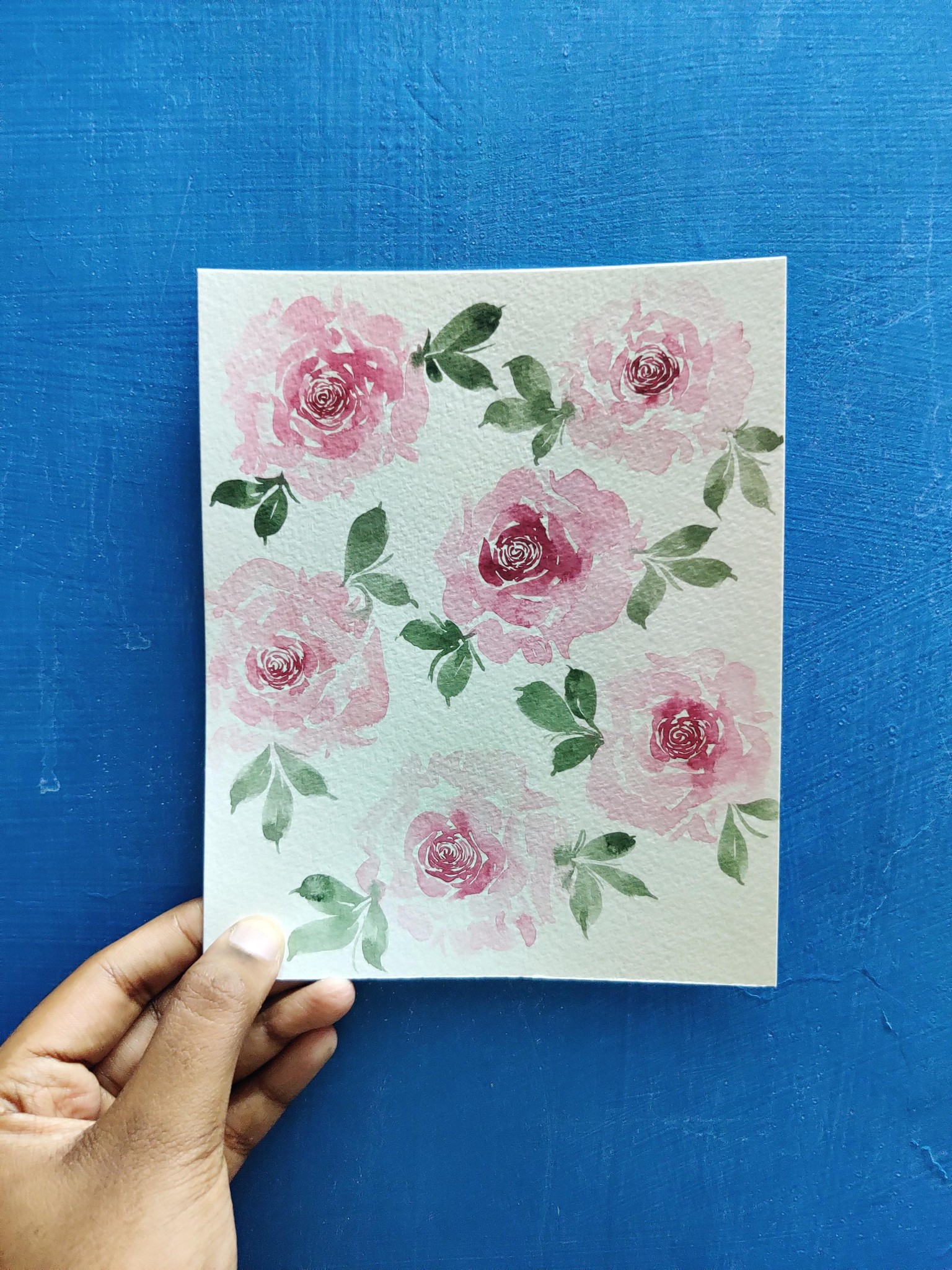 Loose Watercolor Roses - image 1 - student project