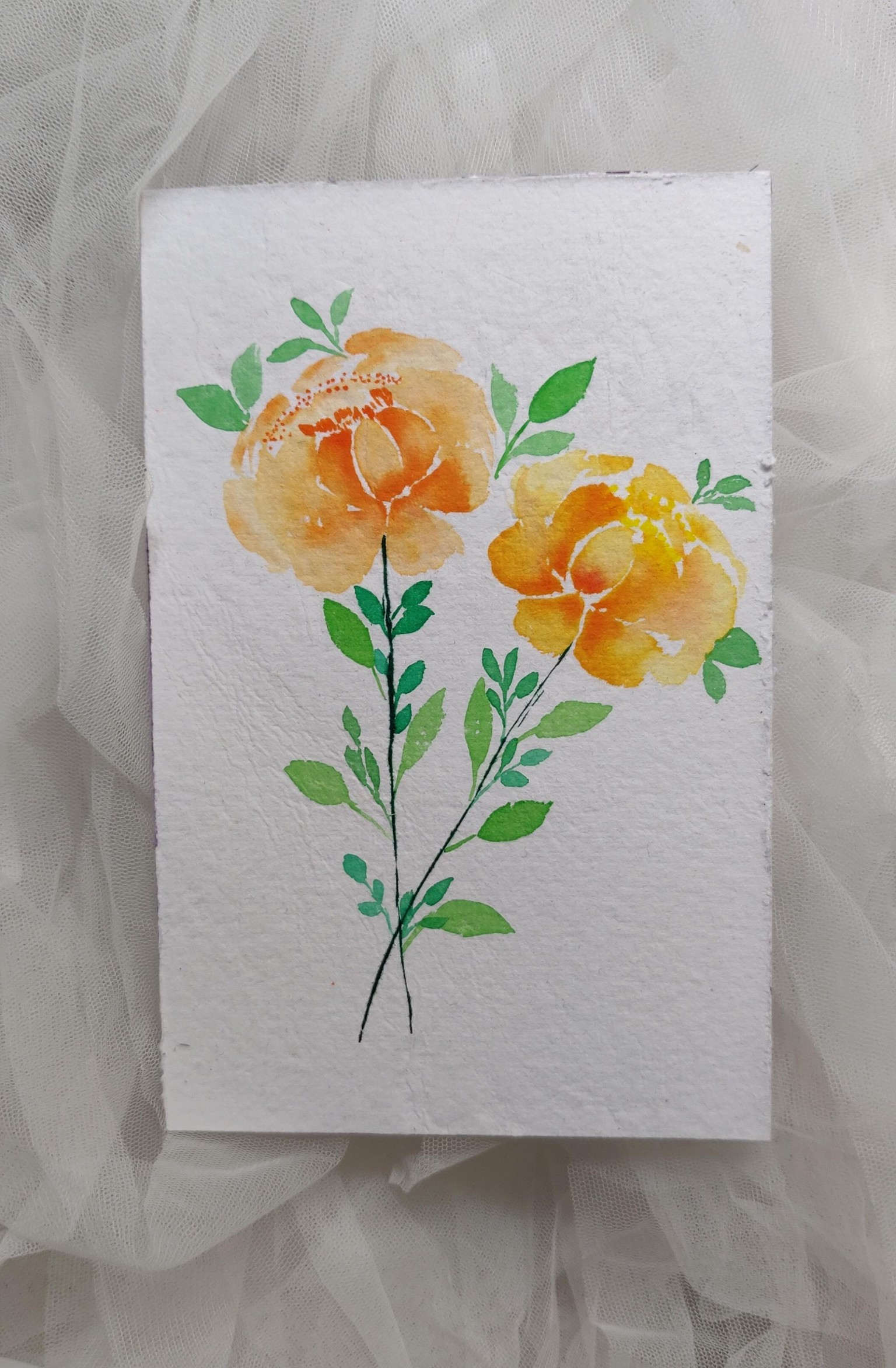 Brush pen loose florals - image 2 - student project