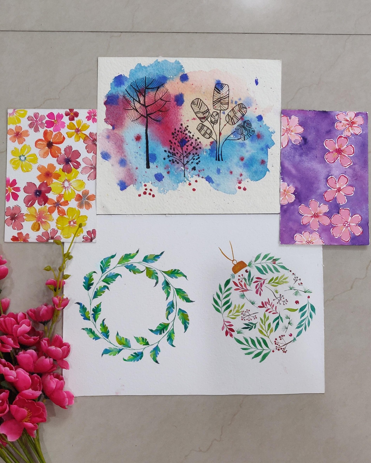 Week 3 & 4 projects of Develope your artistic style 2: watercolor series - image 1 - student project