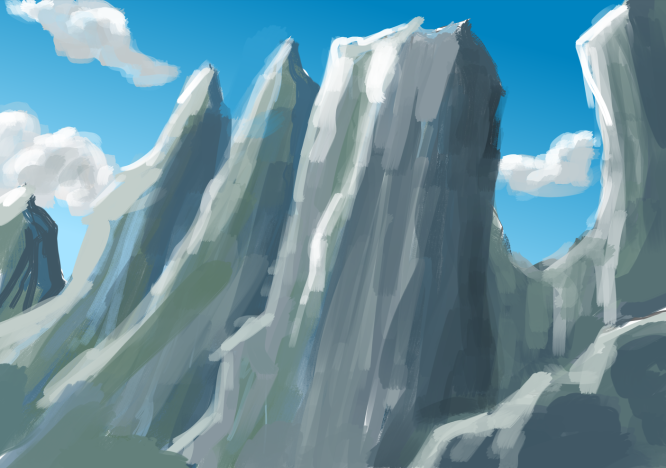 Landscape sketches - image 2 - student project