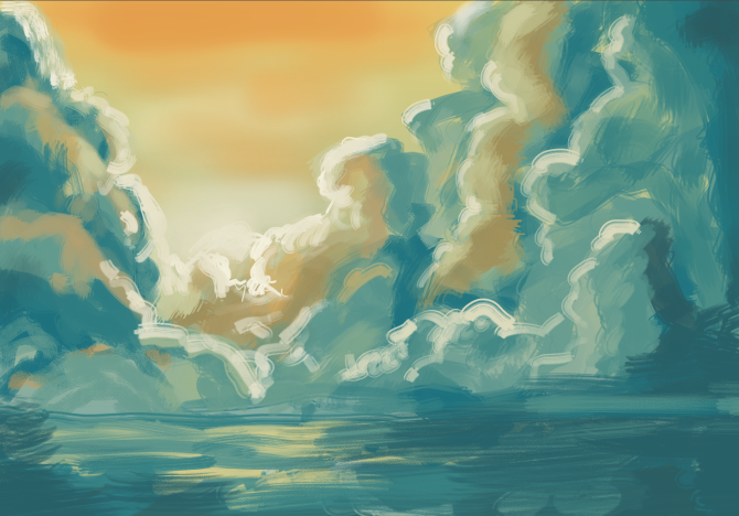 Landscape sketches - image 3 - student project