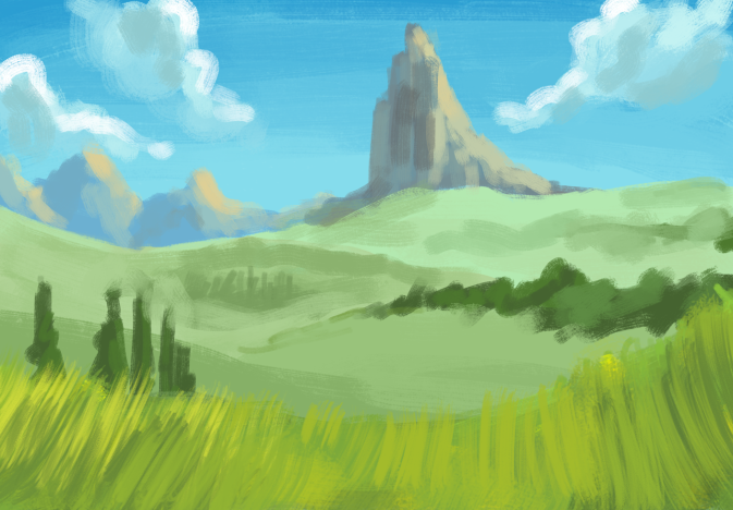 Landscape sketches - image 1 - student project