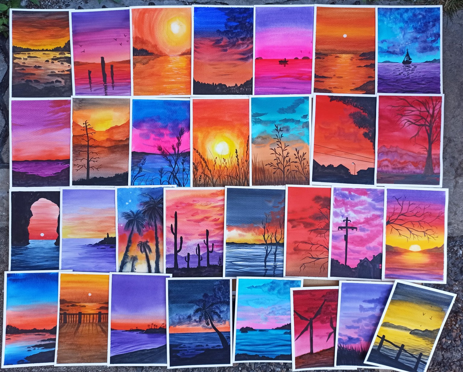 full collection 30 paintings - image 1 - student project