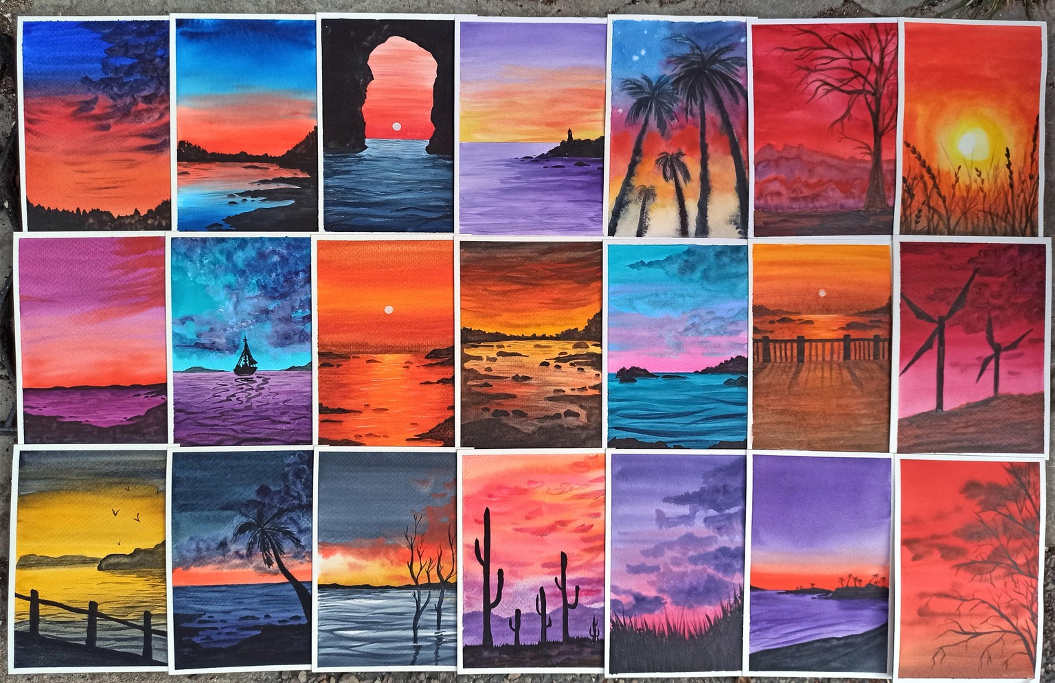 full collection 30 paintings - image 2 - student project