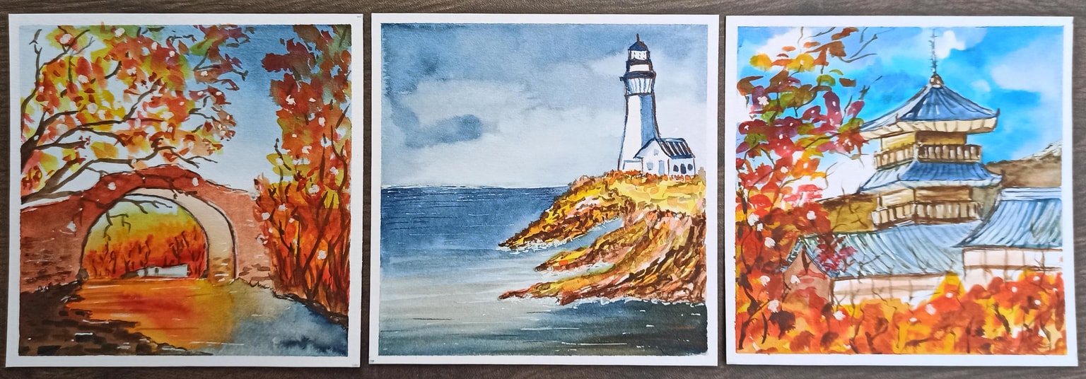 autumn paintings - image 1 - student project