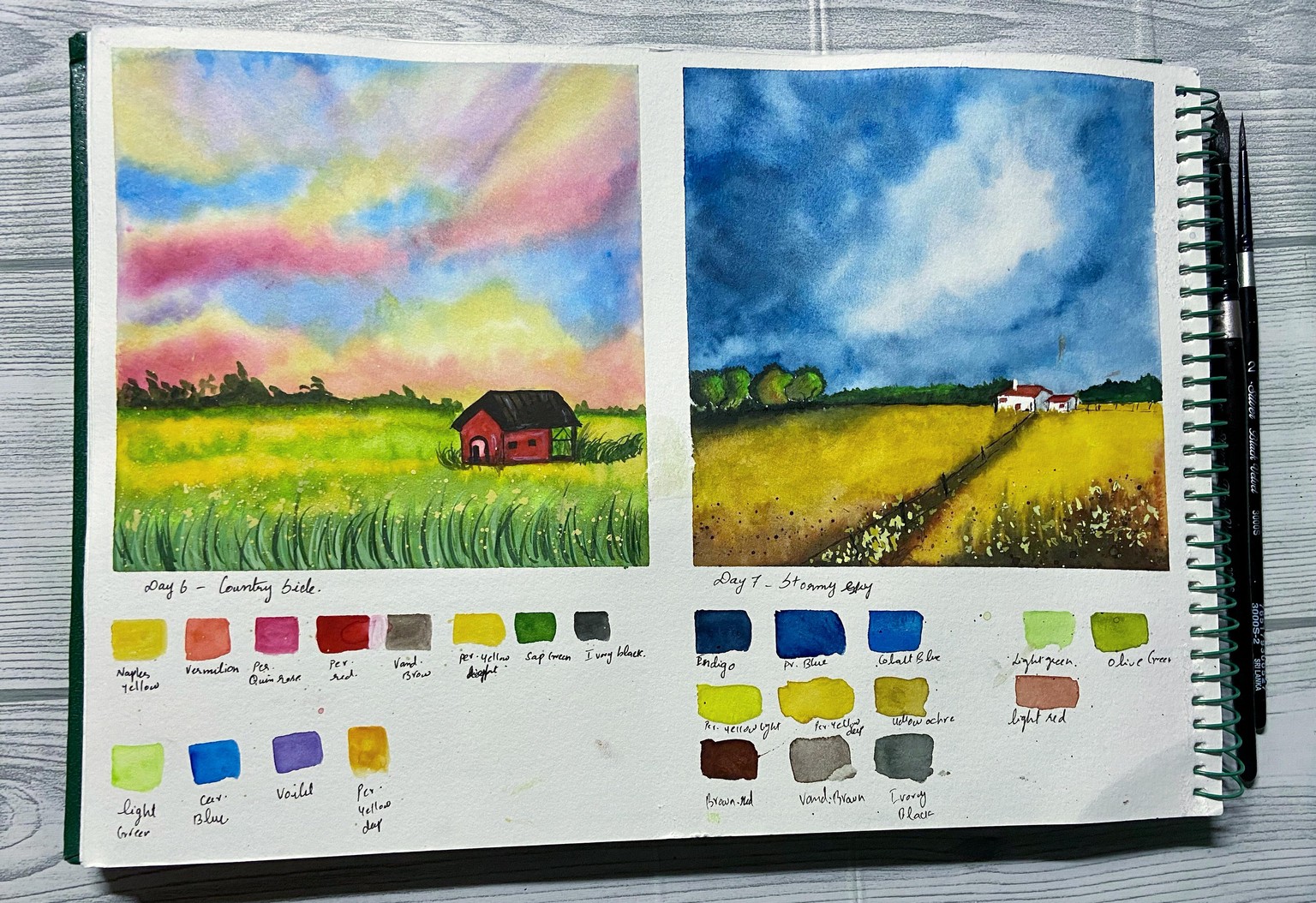 30days watercolour  landscape by Uma - image 12 - student project