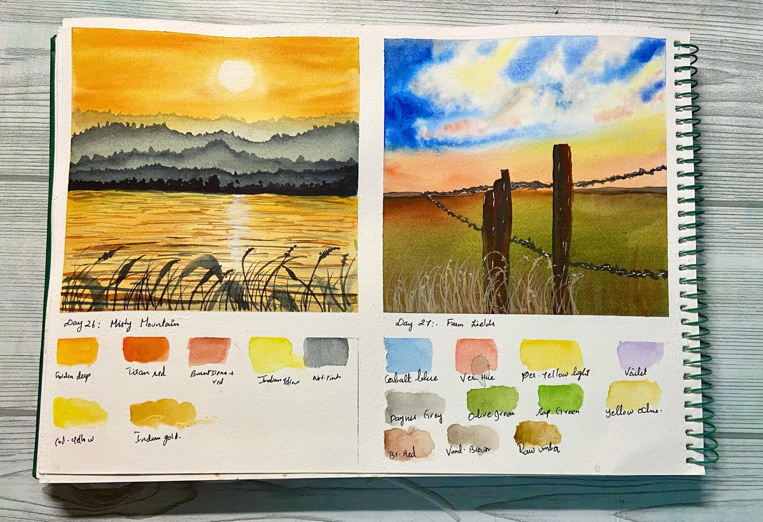 30days watercolour  landscape by Uma - image 2 - student project