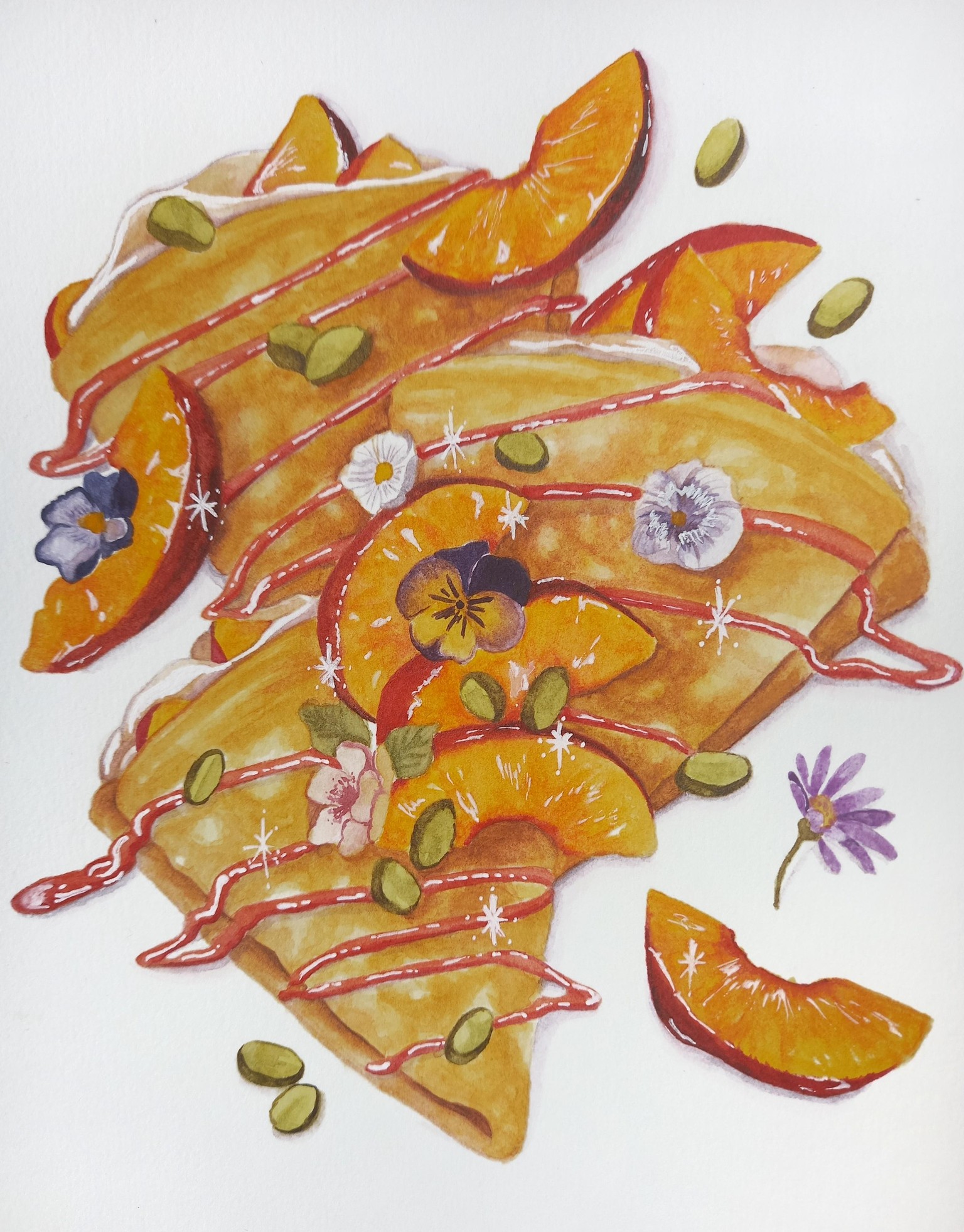 Peach Crepes - image 1 - student project