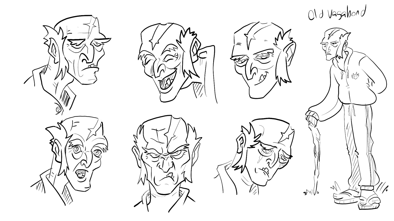 Old Vagabond character exploration - image 1 - student project