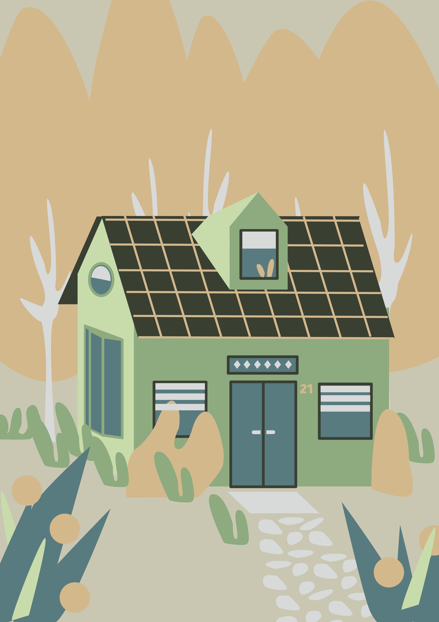 Tiny house in the woods - image 2 - student project