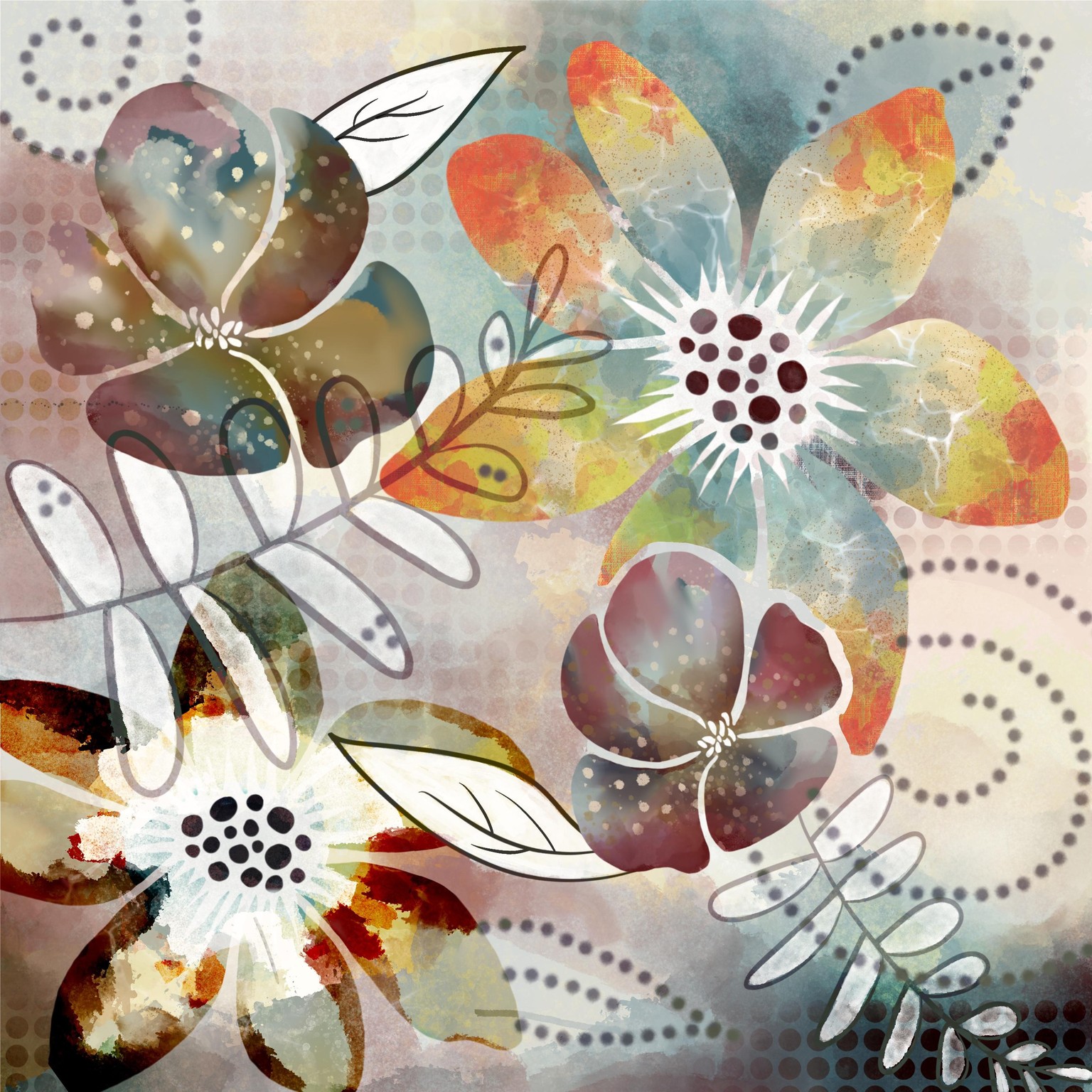 Brush Stamp Composition - image 1 - student project
