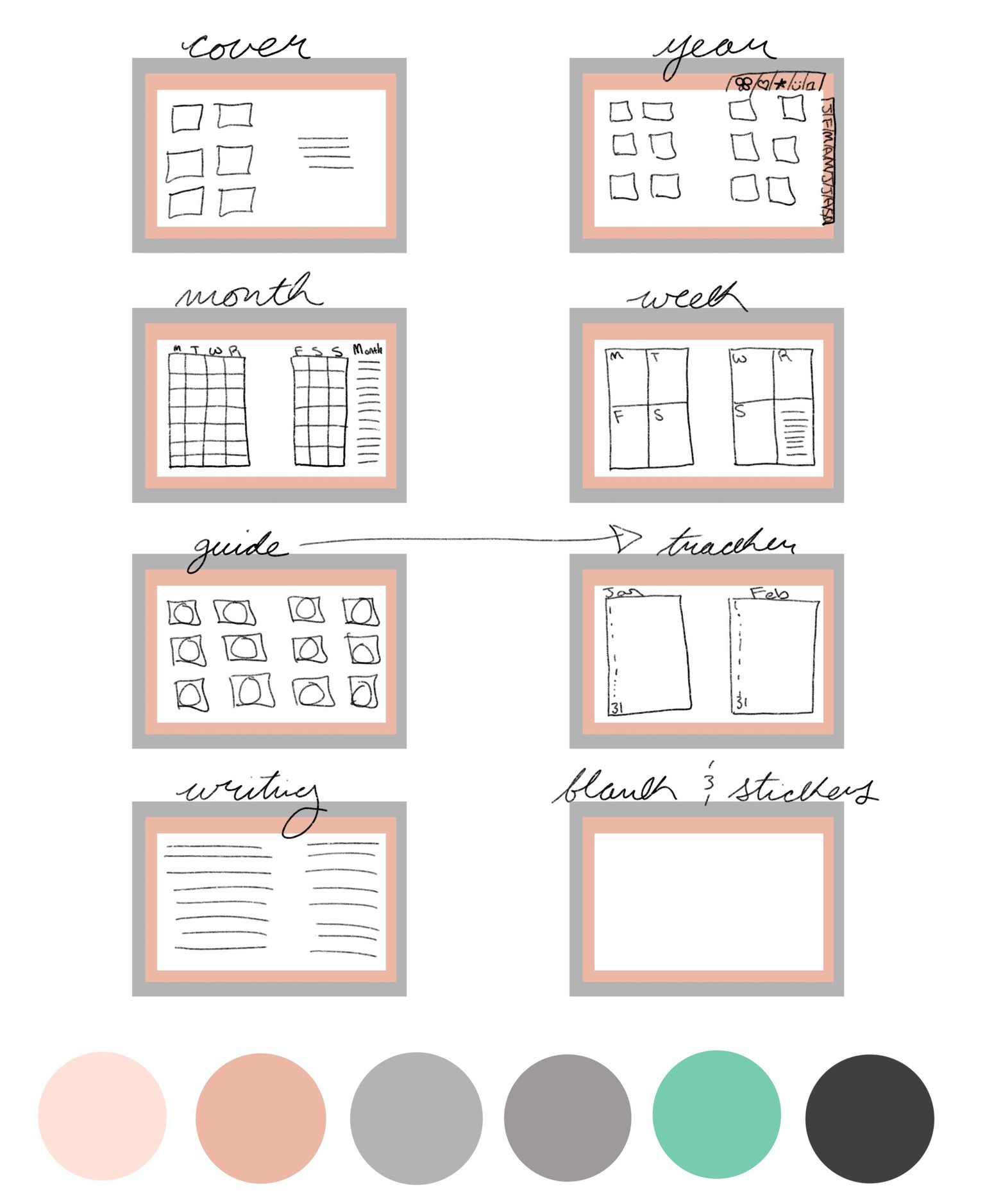 Pastel Pink Planner - image 1 - student project